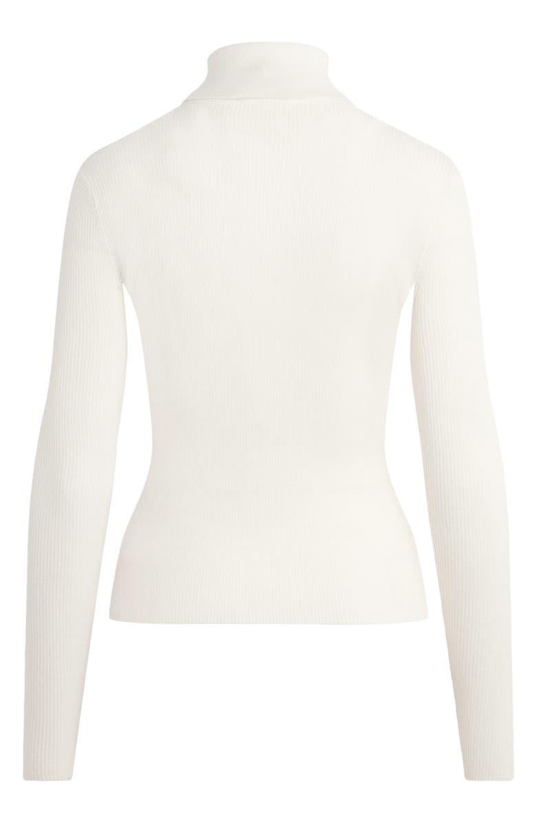 Favorite Daughter Amelia Rib Merino Wool Turtleneck Top, Alternate, color, Ivory