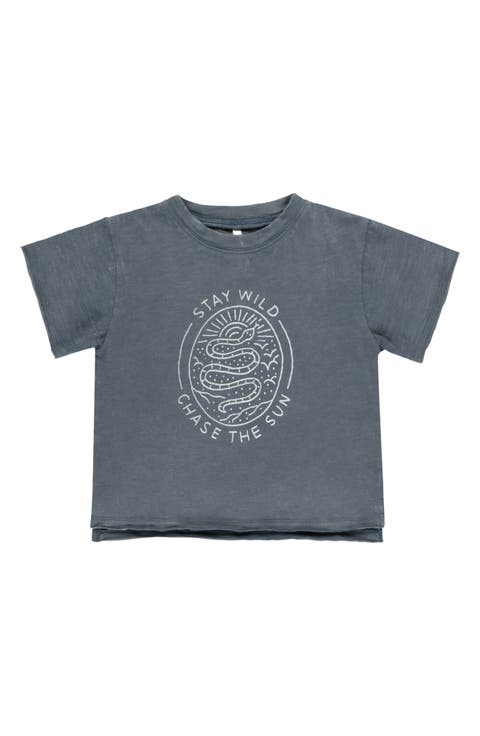 Kids' Raw Edge Cotton Graphic T-Shirt (Baby & Toddler)