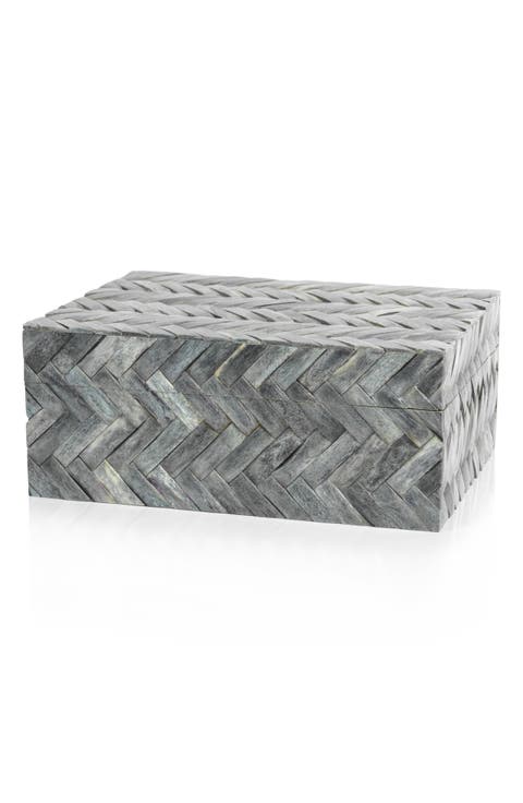 Bengkulu Herringbone Bone Decorative Box