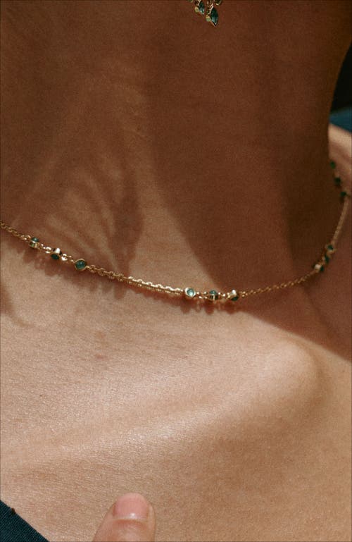 Rc Retro Chic Verdant Whisper Necklace In Gold