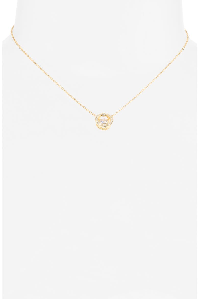Una Crystal Pendant Necklace, Alternate, color, WHITE/ GOLD