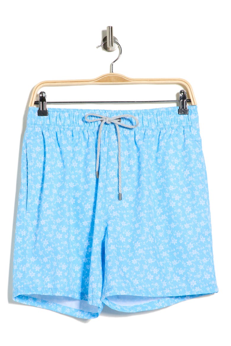 4-Way Stretch Volley Swim Trunks, Alternate, color, BLUE
