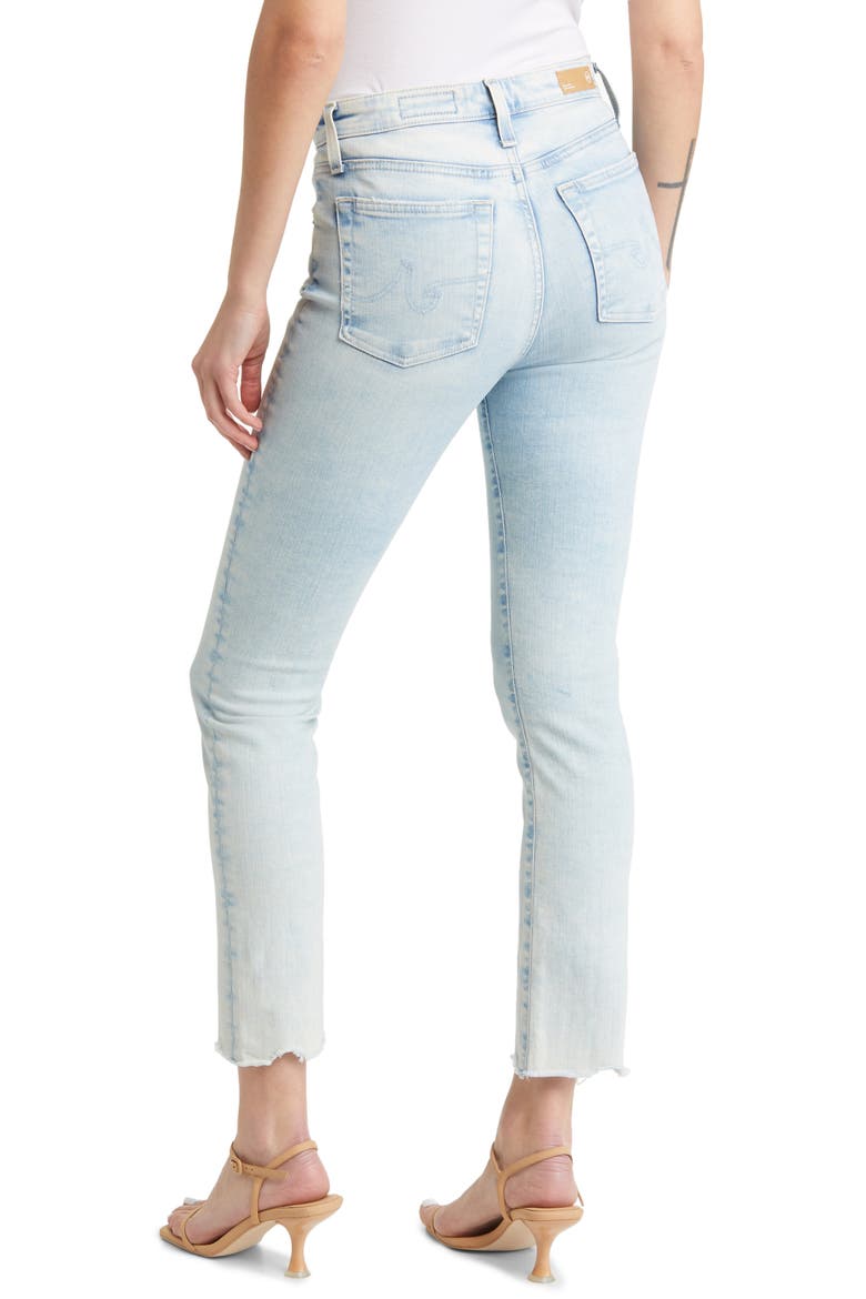 Mari Raw Hem Ankle Slim Jeans, Alternate, color, VP CLEAR SKY