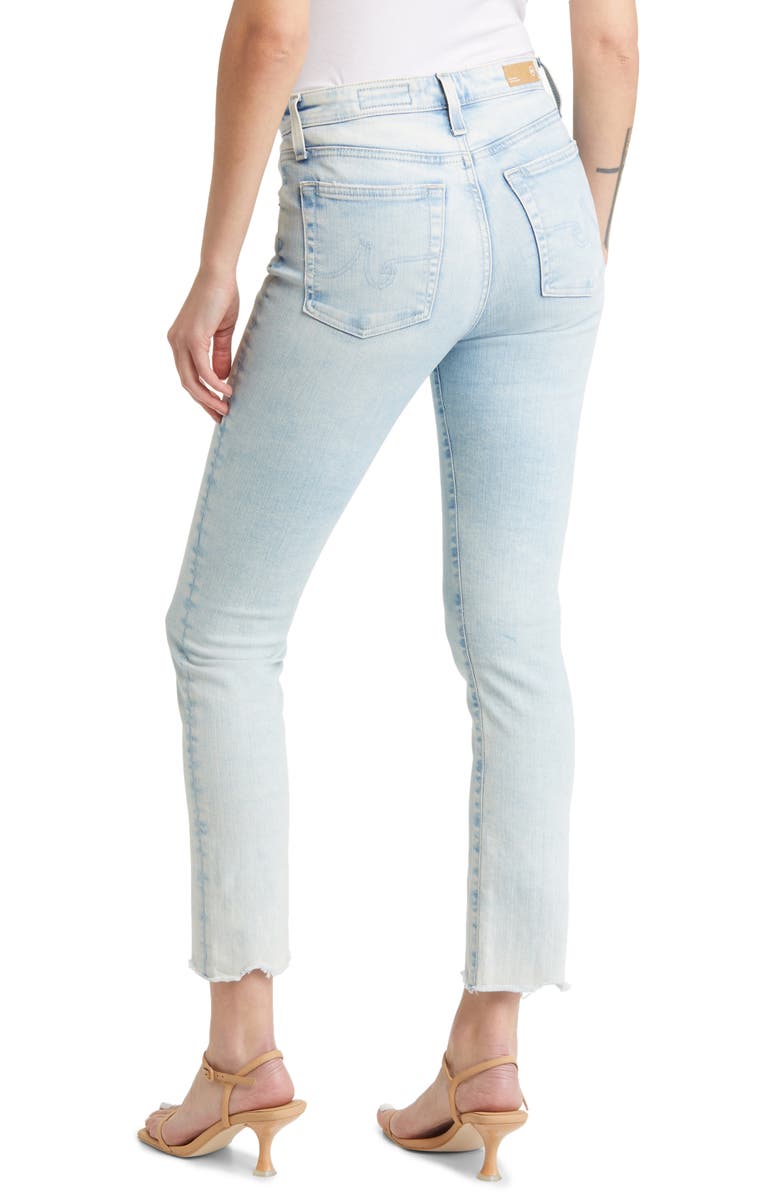AG Mari Raw Hem Ankle Slim Jeans, Alternate, color, Vp Clear Sky