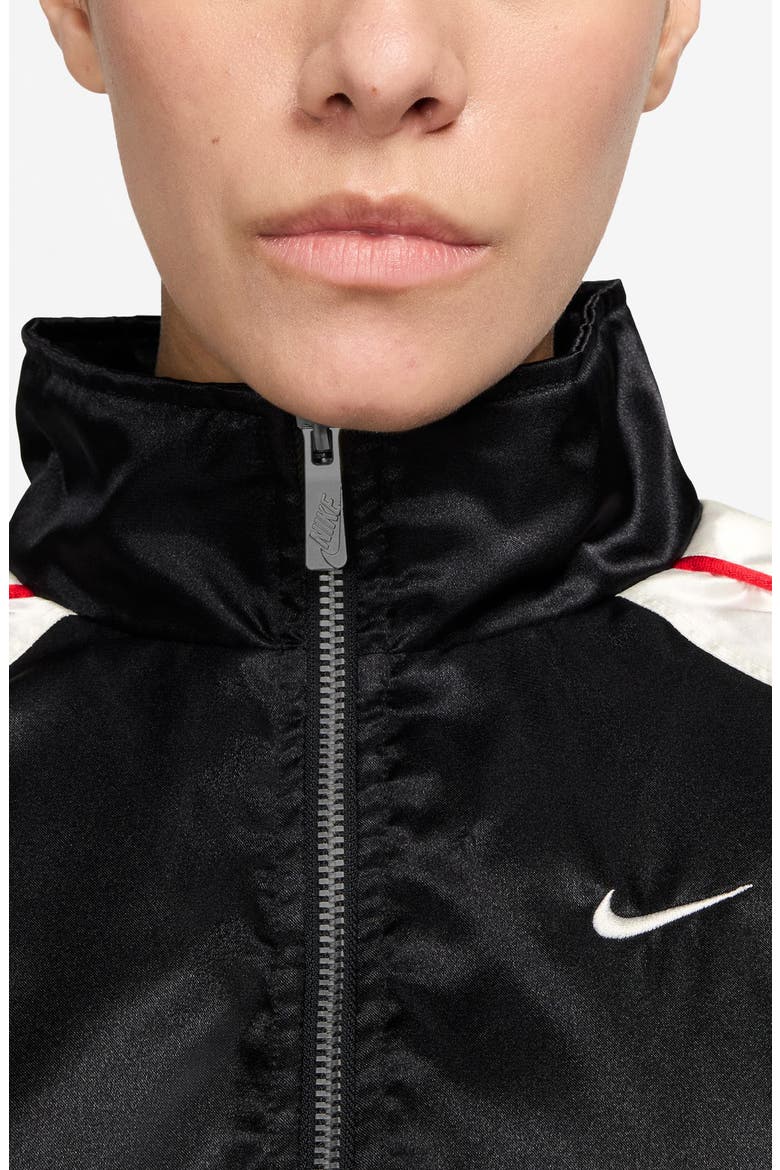 Sportswear Street Insulated Track Half Zip Anorak, Alternate, color, BLACK/ SAIL/ UNIVERSITY RED