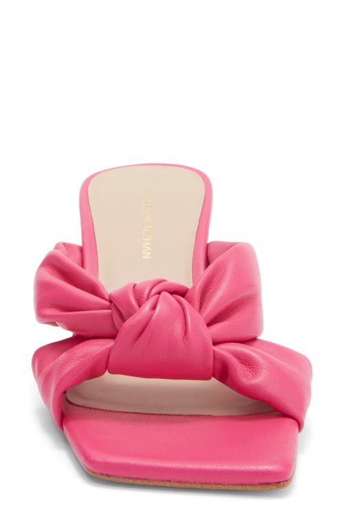 Stuart Weitzman Playa 50 Knot Kitten Heel Sandal In Pink