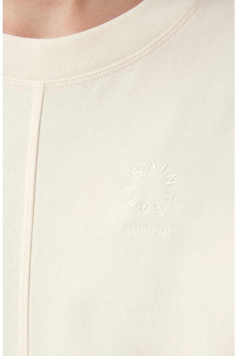 Mira Haven Tie Hem Cotton Sweater, Alternate, color, GARDENIA CREAM