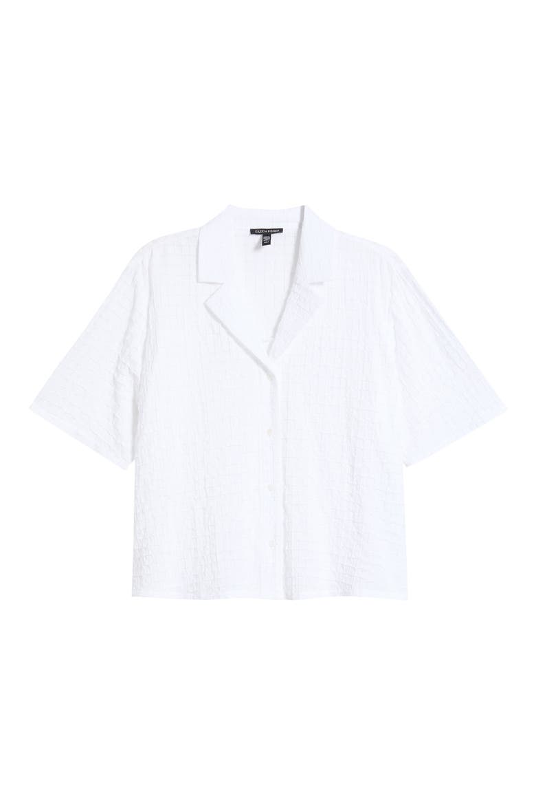 Notch Collar Shirt, Alternate, color, WHITE