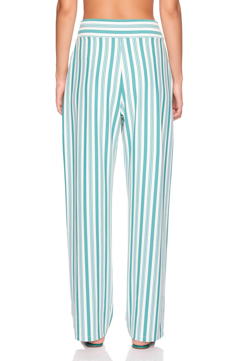 Stripe Wide Leg Pants, Alternate, color, FERN