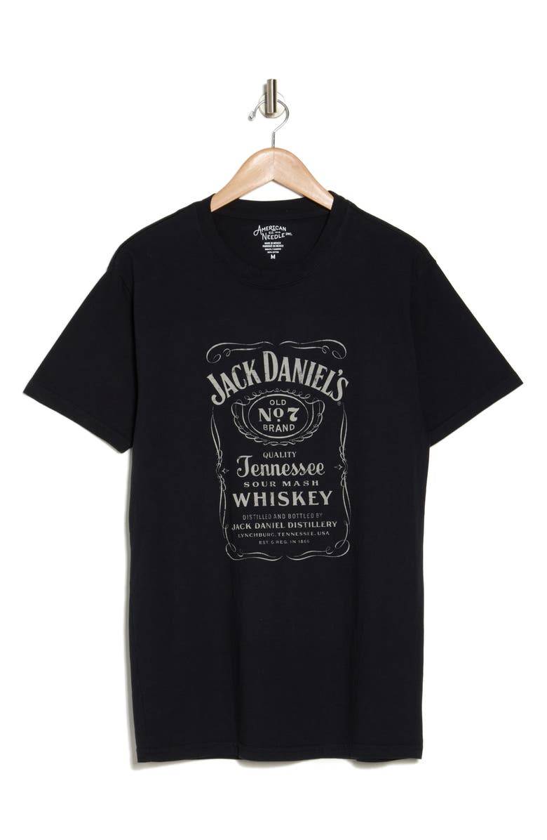 American Needle Jack Daniels Cotton Graphic T-Shirt, Alternate, color, Black