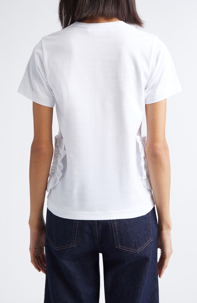 Comme des Garçons Girl Ruffle Pocket Jersey T-Shirt, Alternate, color, White