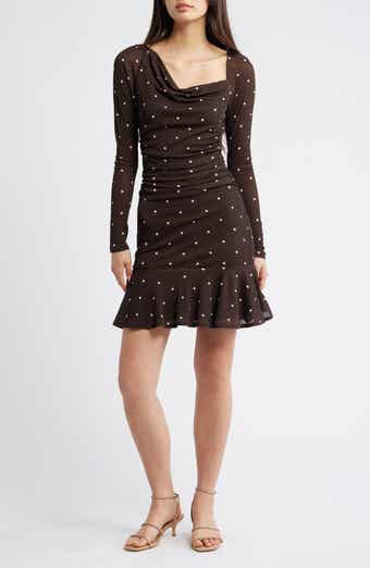 Rails Celano Polka Dot Long Sleeve Minidress