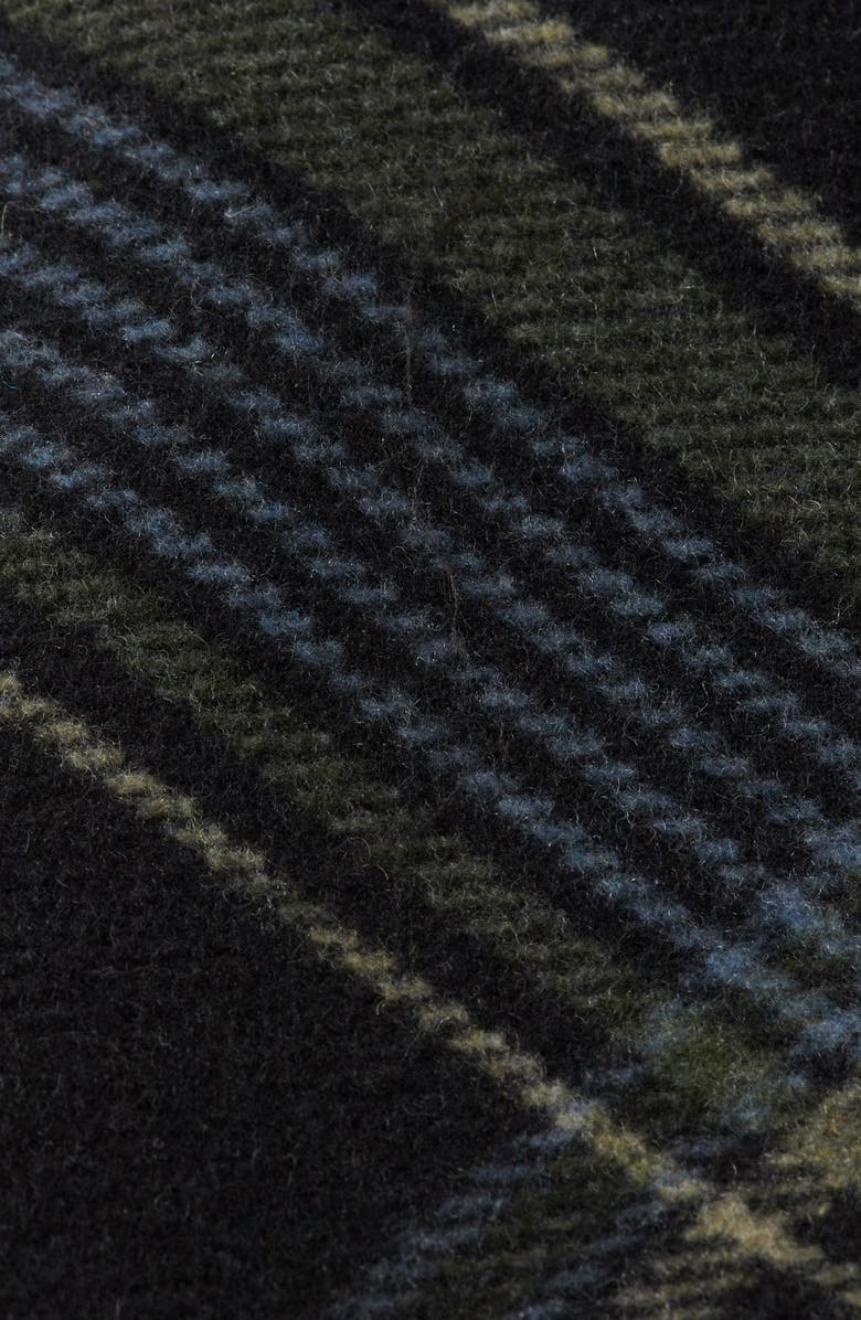 Scotch & Soda Relaxed Fit Plaid Single Breasted Coat, Alternate, color, Meteorite Check