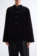 Róhe Pankou Closure Cotton Velveteen Jacket