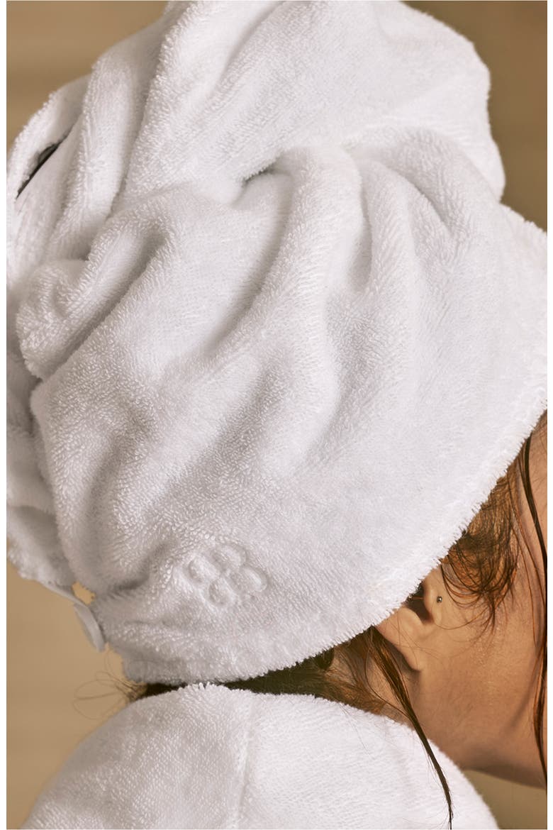 Ultraplush Organic Cotton Hair Towel, Alternate, color, CREAM