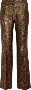 Etro Paisley Jacquard Ankle Trousers