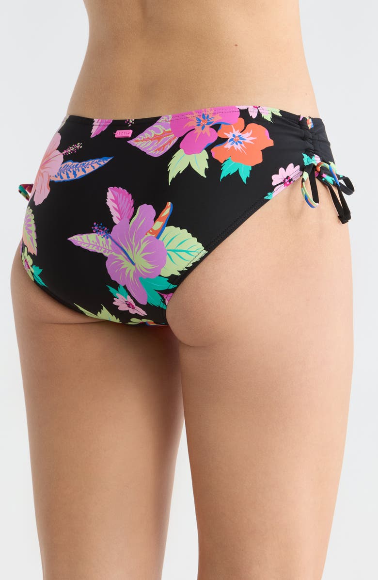 Roxy Wanderlust Hipster Full Bikini Bottoms, Alternate, color, Black Multi