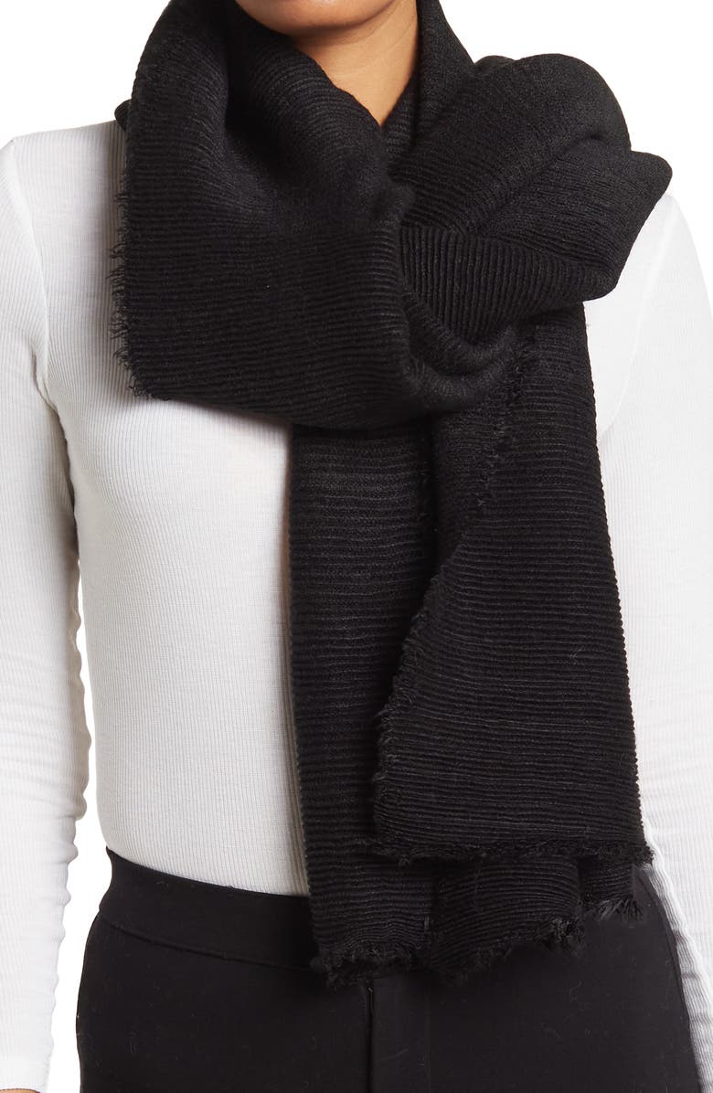 MODENA Oversized Pleated Blanket Scarf, Main, color, 