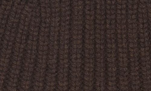 Moncler Logo Patch Virgin Wool & Cashmere Beanie In Brown