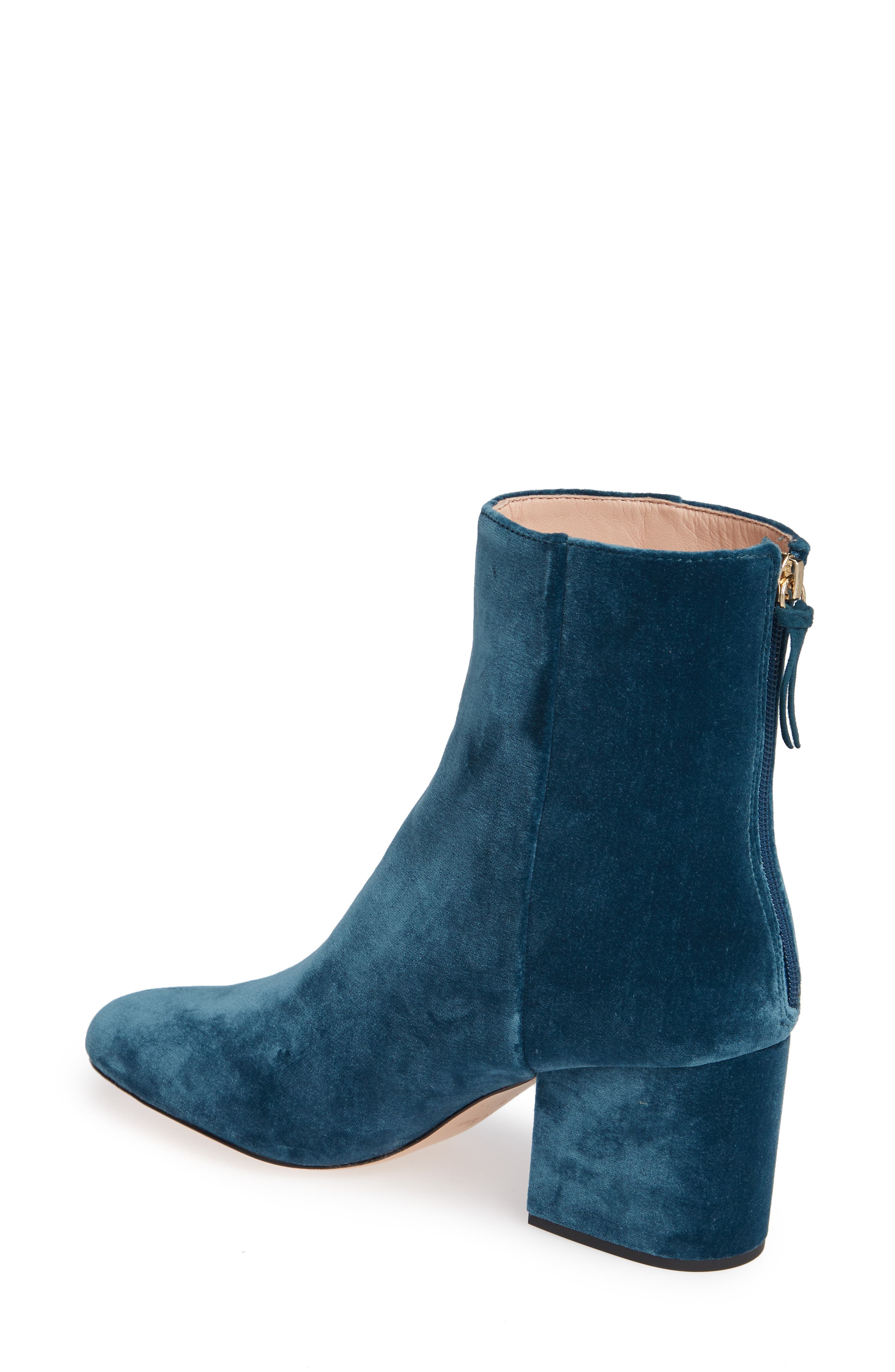 J.Crew Sadie Velvet Ankle Bootie, Alternate, color, 