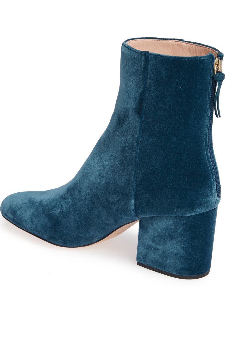 J.Crew Sadie Velvet Ankle Bootie, Alternate, color,