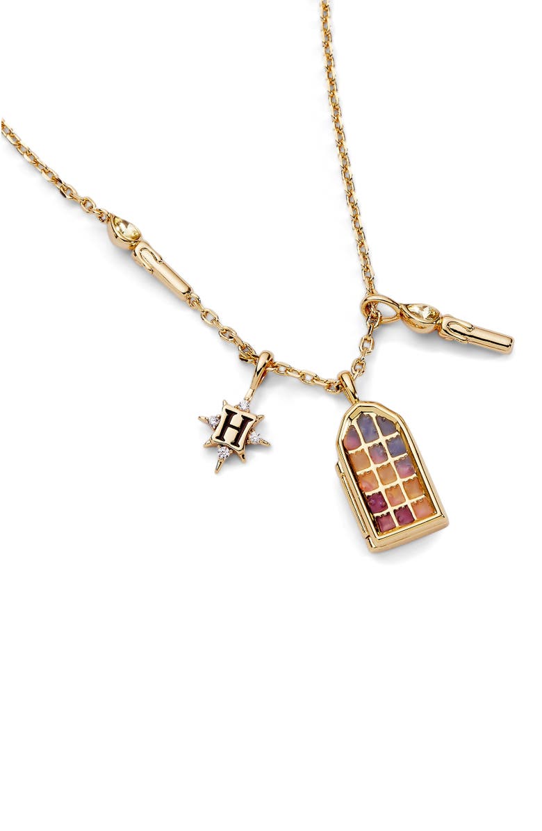 Alex and Ani Harry Potter Hogwarts Great hall Cluster Charm Necklace, Alternate, color, Gold