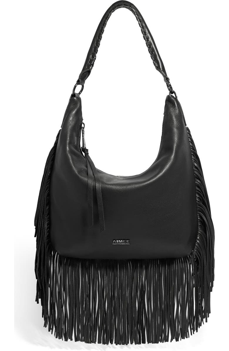 AIMEE Fringe Benefits Hobo Bag, Alternate, color,