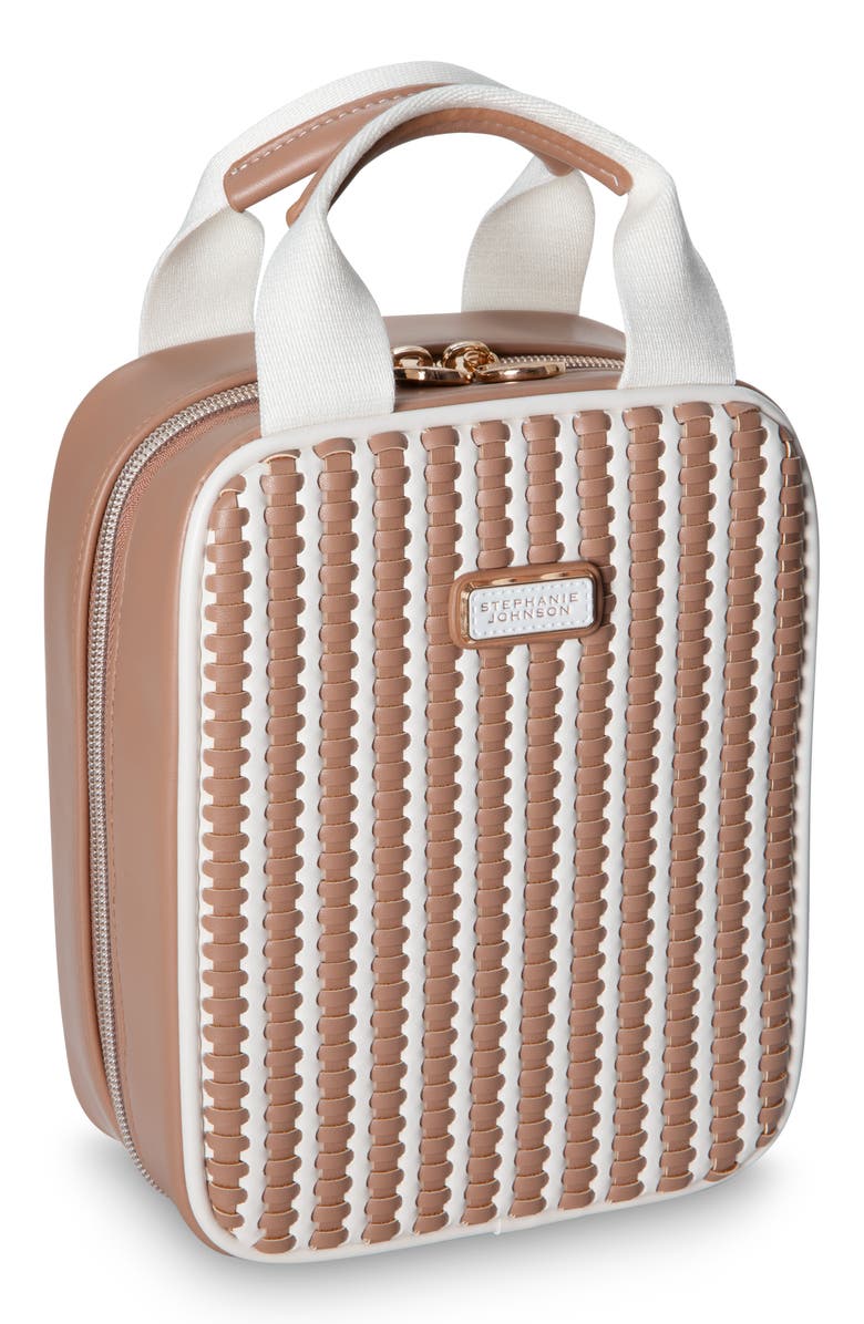 Stephanie Johnson Marabella Mocha Sasha Travel Case, Main, color, Brown