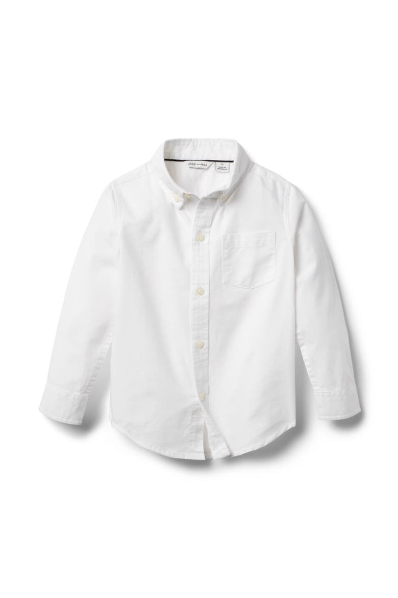 The Oxford Shirt(Toddler, Little Kid, Big Kid), Main, color, White