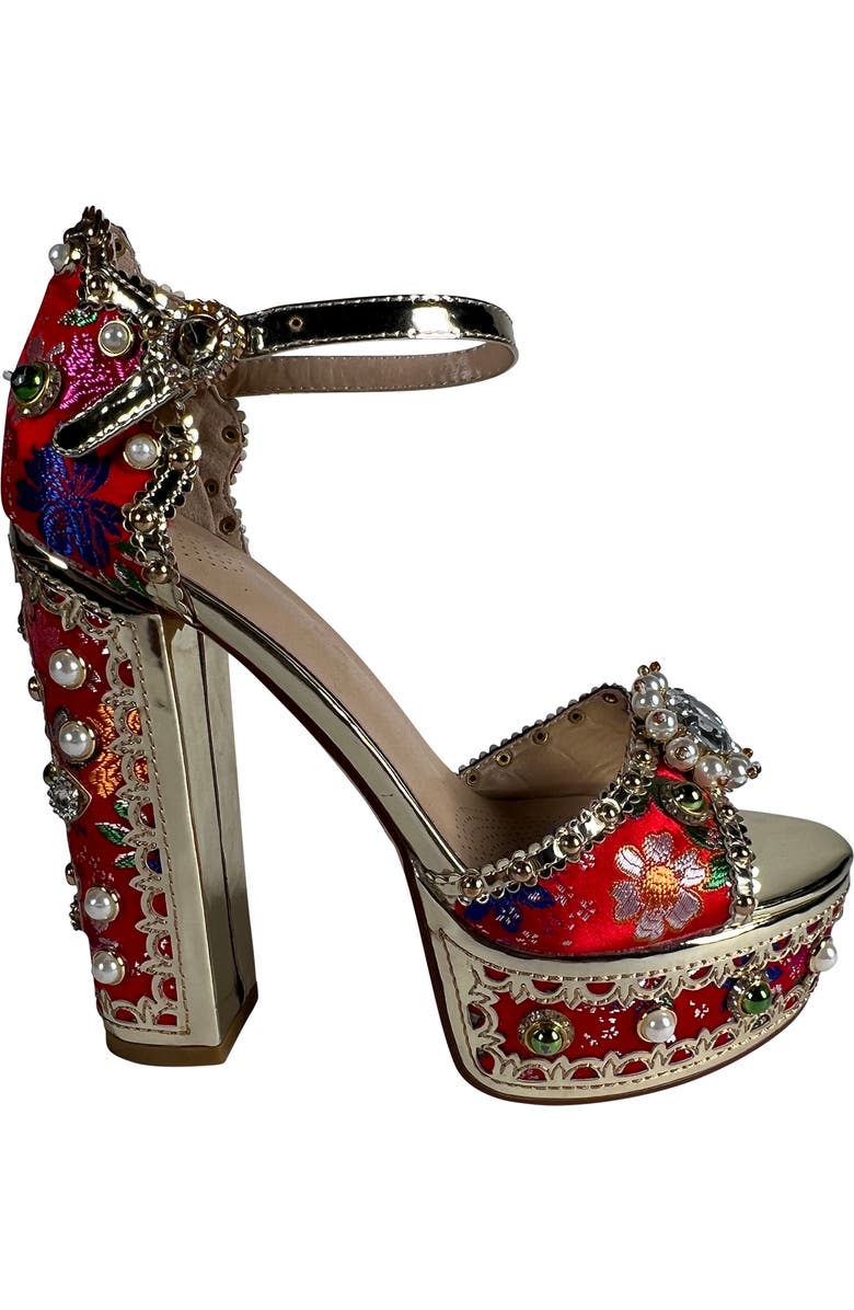 AZALEA WANG Cici Platform Sandal, Alternate, color,