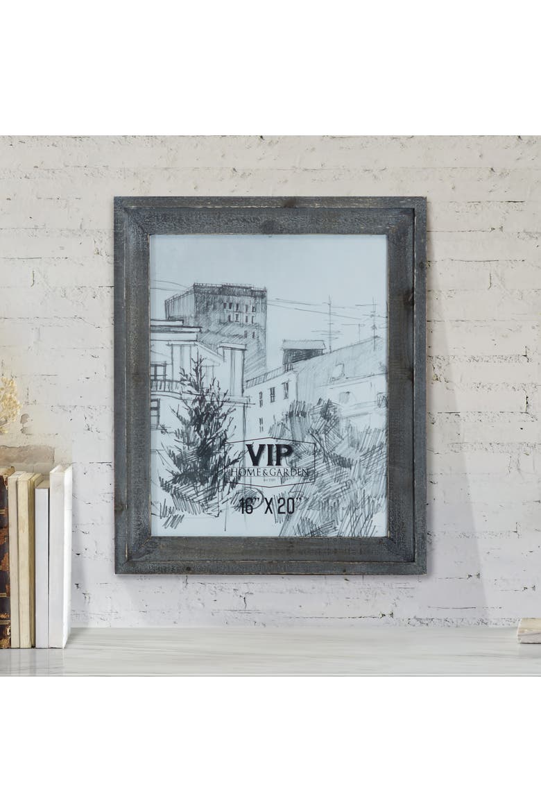 Framed Art Print, Photo Frame 16x20 Gray, Modern, Wall, Living Room, Wood, Gray, Home Decor, Alternate, color, Gray