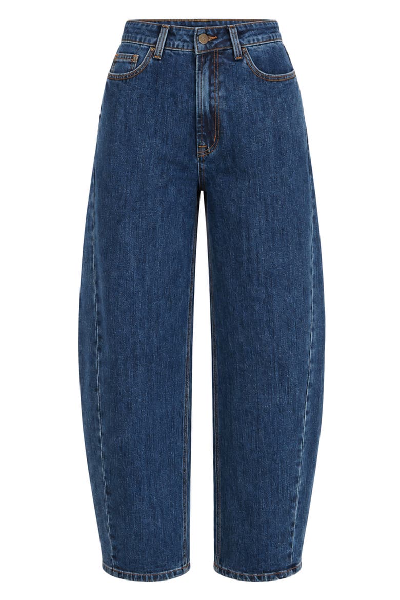 Denim Barrel Relaxed Fit Jeans, Alternate, color, Blue