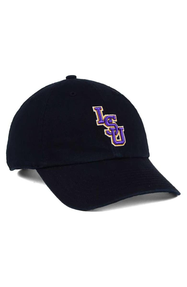 '47 Men's '47 Black LSU Tigers Clean Up Adjustable Hat, Alternate, color, Black