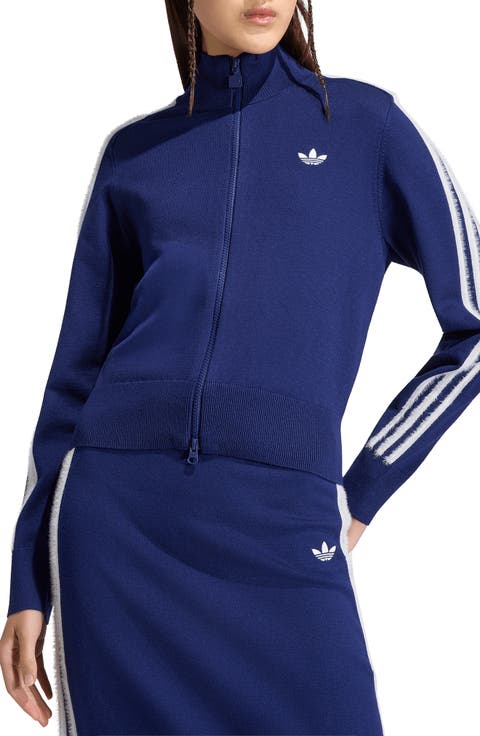 Striped Knit Track Jacket