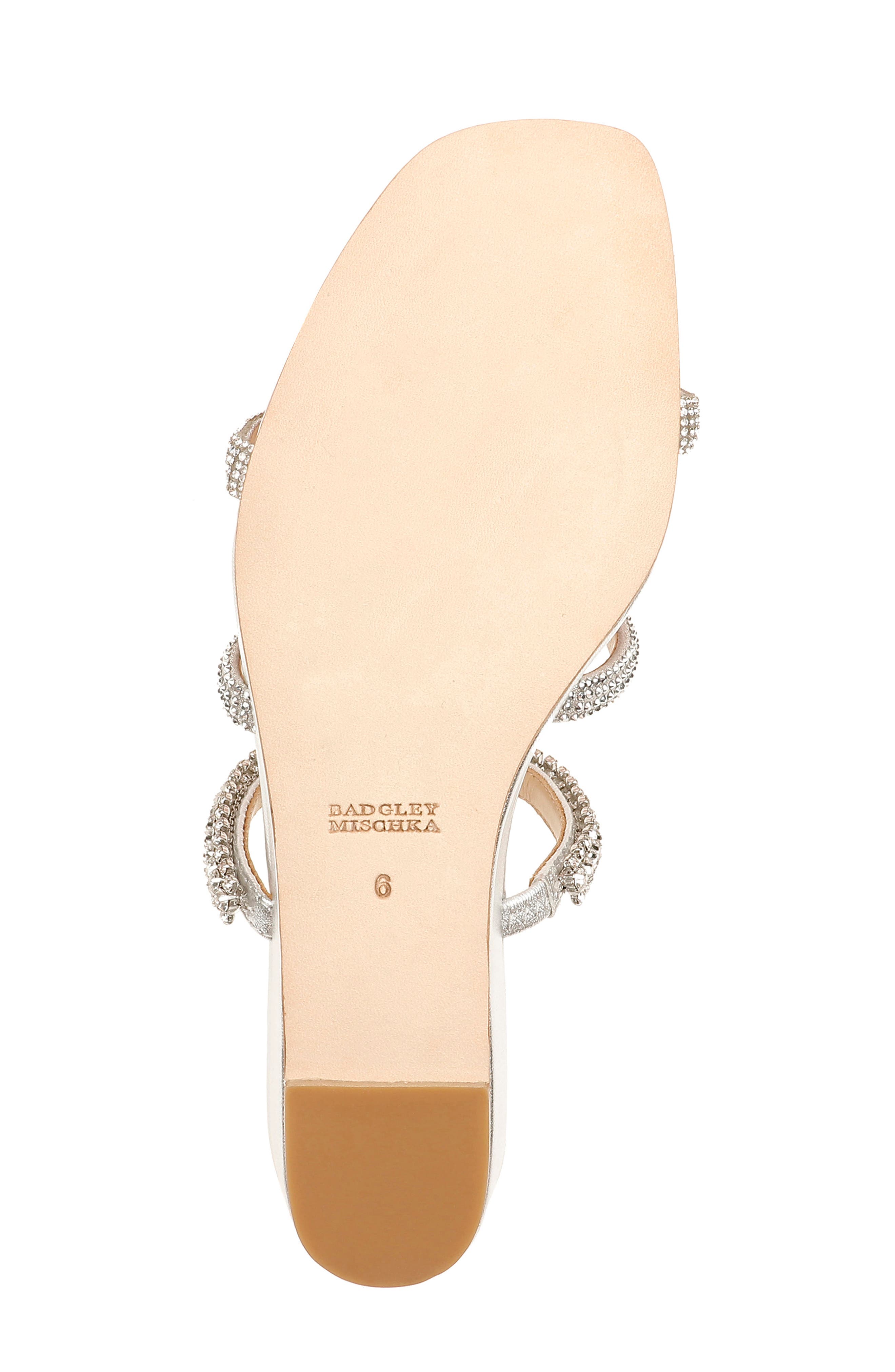 Badgley Mischka Collection Zofia Strappy Wedge Slide Sandal, Alternate, color, 