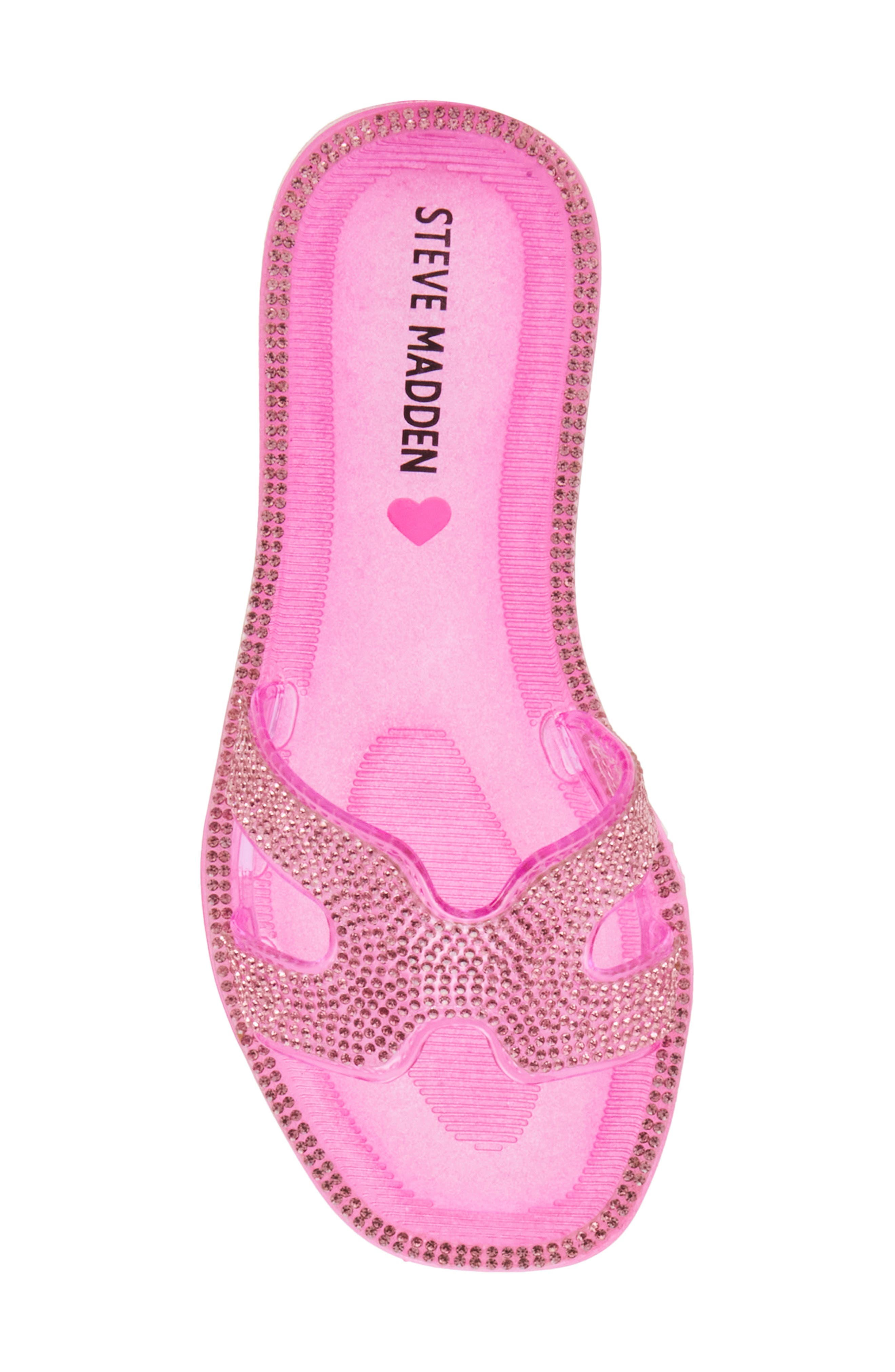 Steve Madden Kids' Jpop Jelly Slide Sandal, Alternate, color, Pink