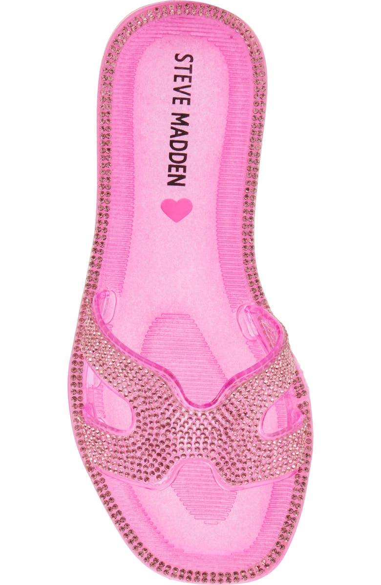 Steve Madden Kids' Jpop Jelly Slide Sandal, Alternate, color, Pink