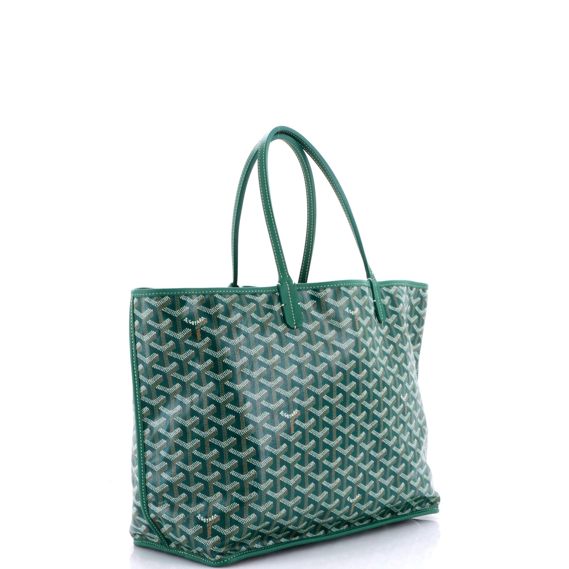 Pre-Owned Goyard Anjou Reversible Tote Coated Canvas PM, Alternate, color, Green