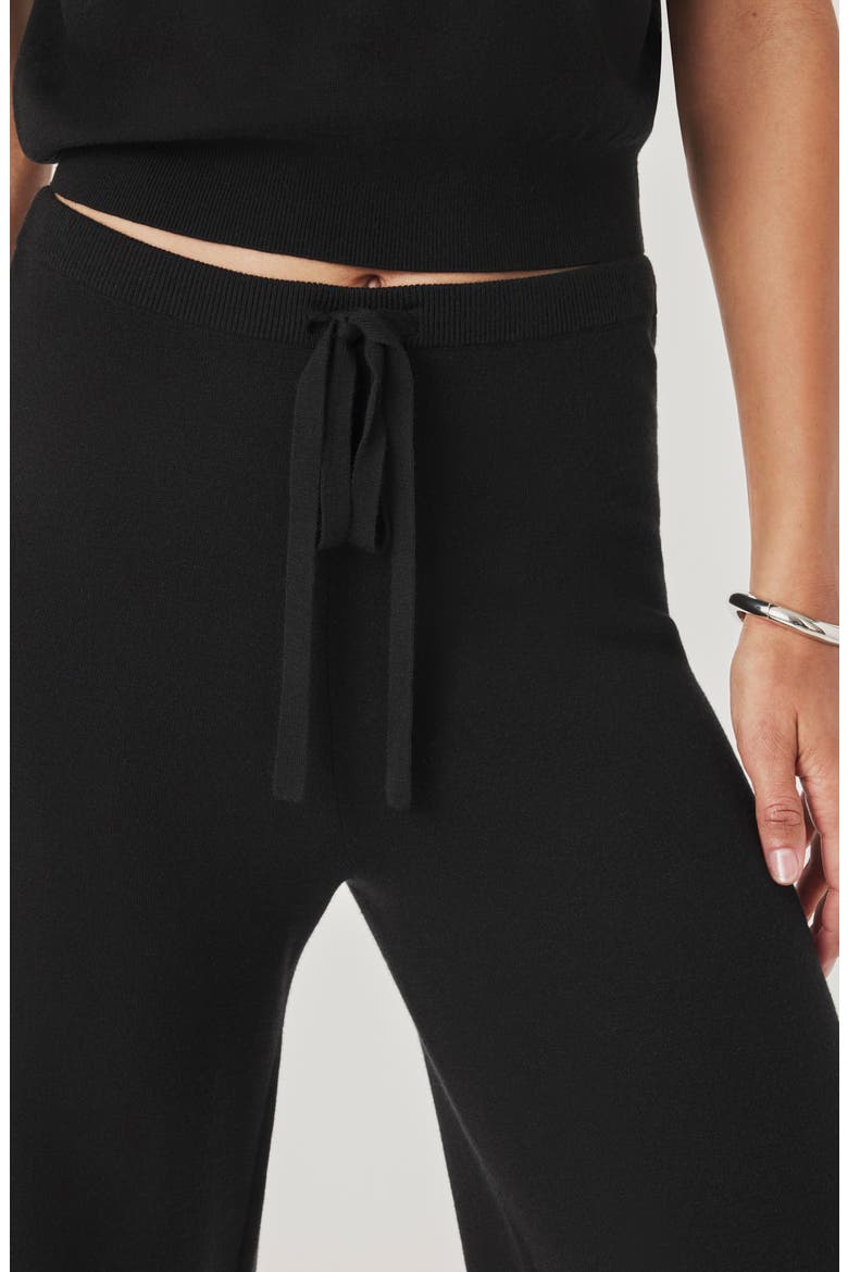 Christa Crop Sweater Pants, Alternate, color, BLACK