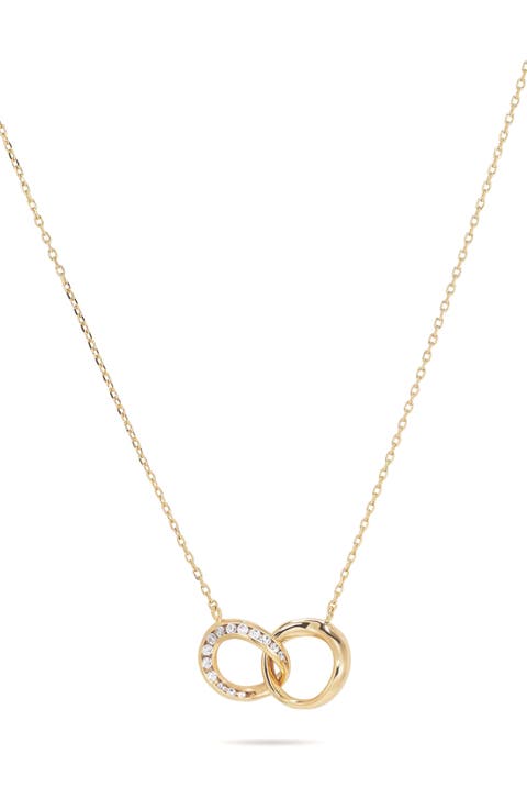 Camille Link Cubic Zirconia Pendant Necklace