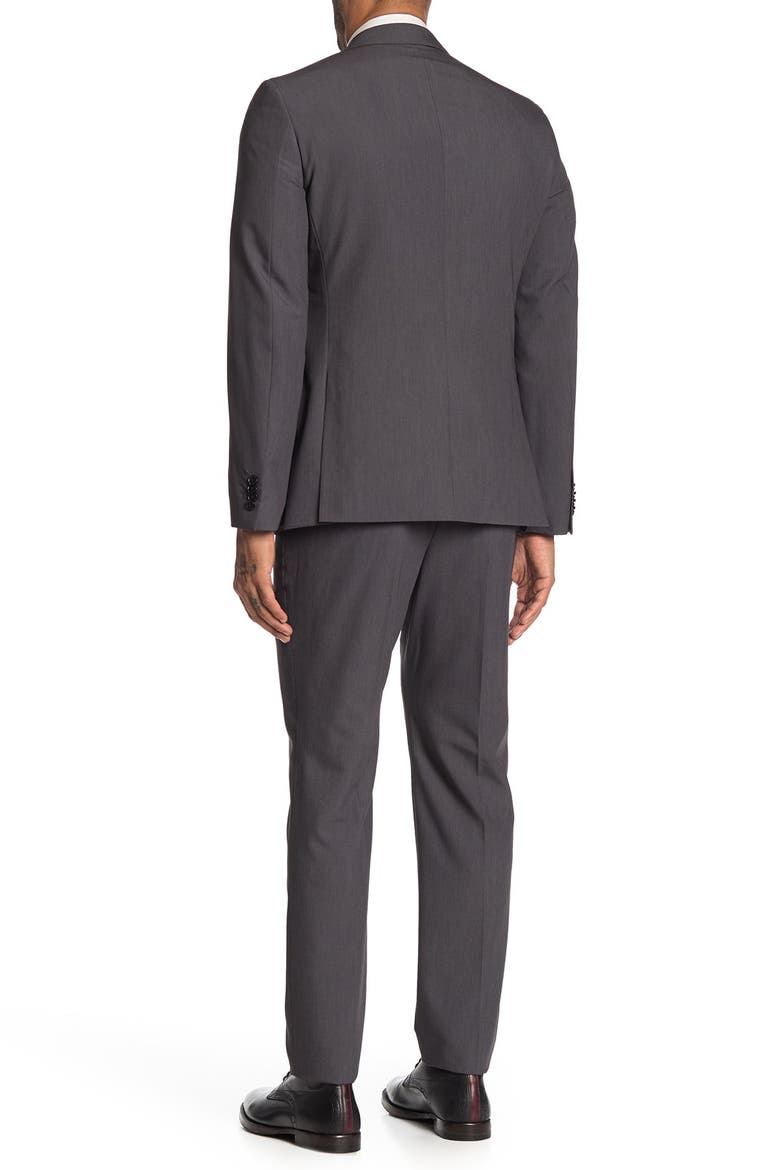 Brixton Grey Solid Two Button Notch Lapel Extra Trim Suit, Alternate, color, GREY