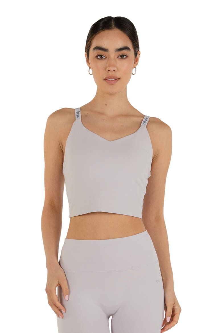 Maia Cloudlux Longline Bra, Alternate, color, Lilac Quartz