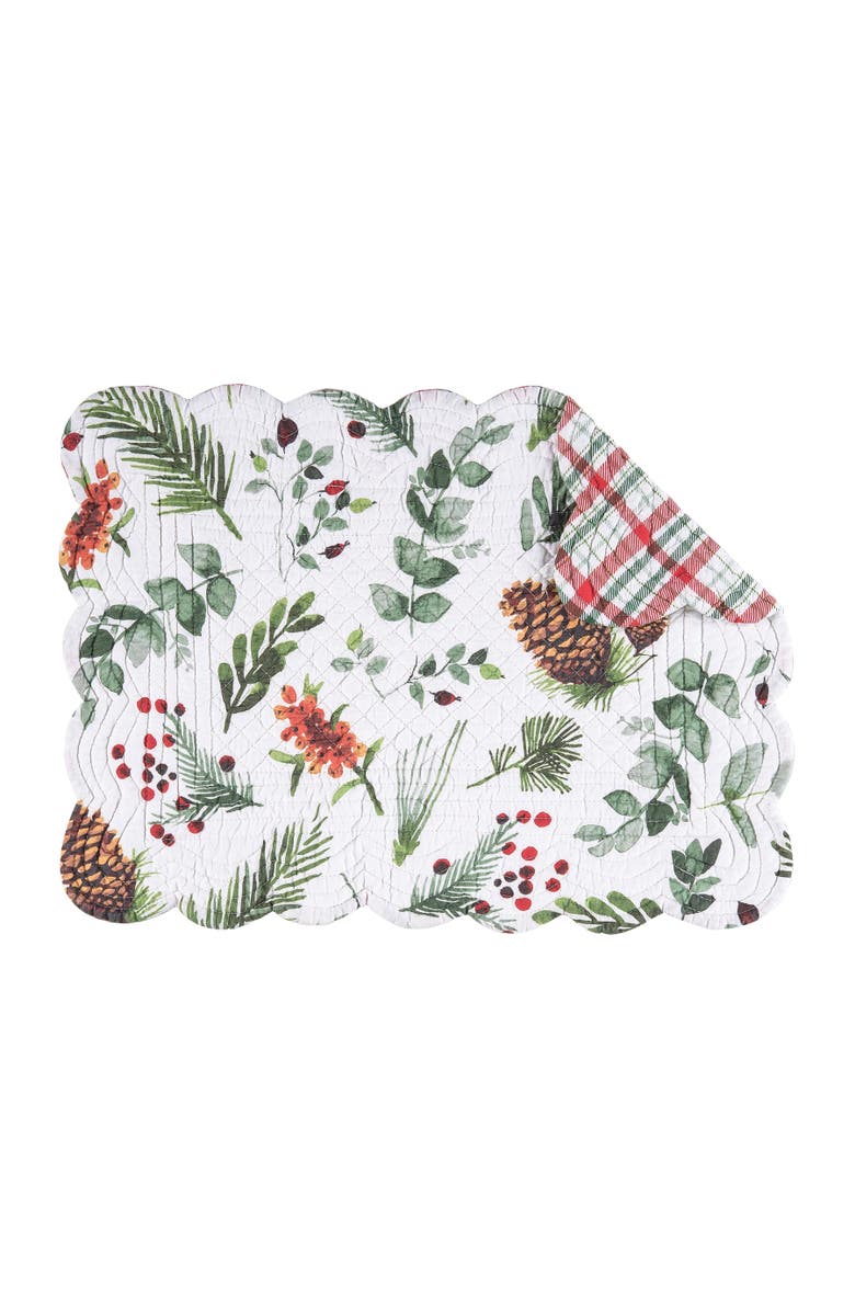 C&F Home Jovie Placemats Set of 6, 13" x 19", Alternate, color, Yellow