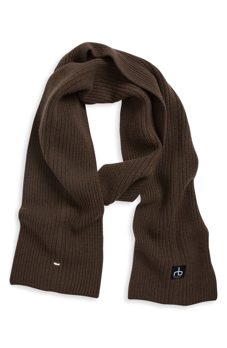 rag & bone Evan Wool Scarf, Main, color, Stonewall