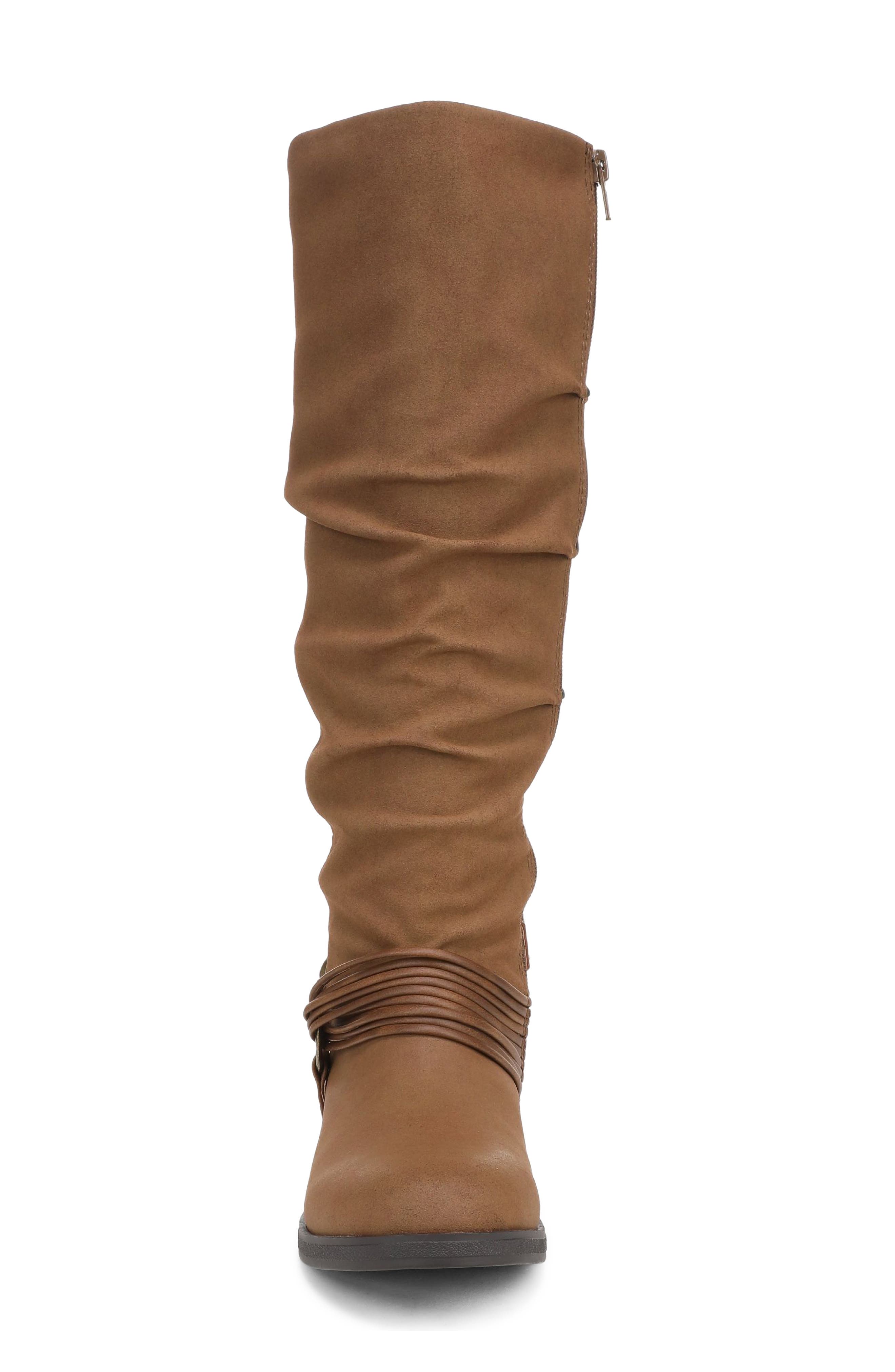 Petra Faux Leather Knee High Boot, Alternate, color, TAN FAUX LEATHER