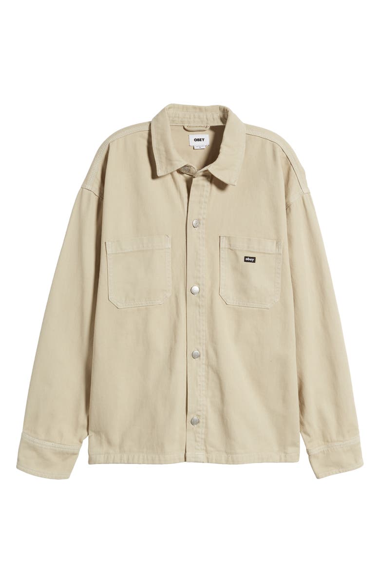 Obey Milton Shirt Jacket, Main, color, 