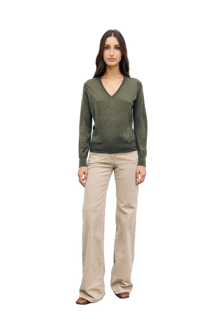 Rachel Merino Wool Sweater, Alternate, color, Bronze