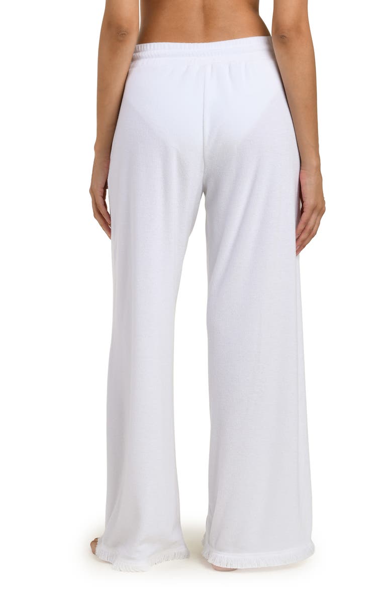 La Blanca Wild Nomad Cover-Up Pants, Alternate, color, White