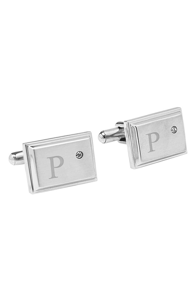 Cathy's Concepts Monogram Cuff Links, Main, color,