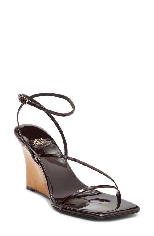 Jeffrey Campbell Topsail Ankle Strap Wedge Sandal In Brown